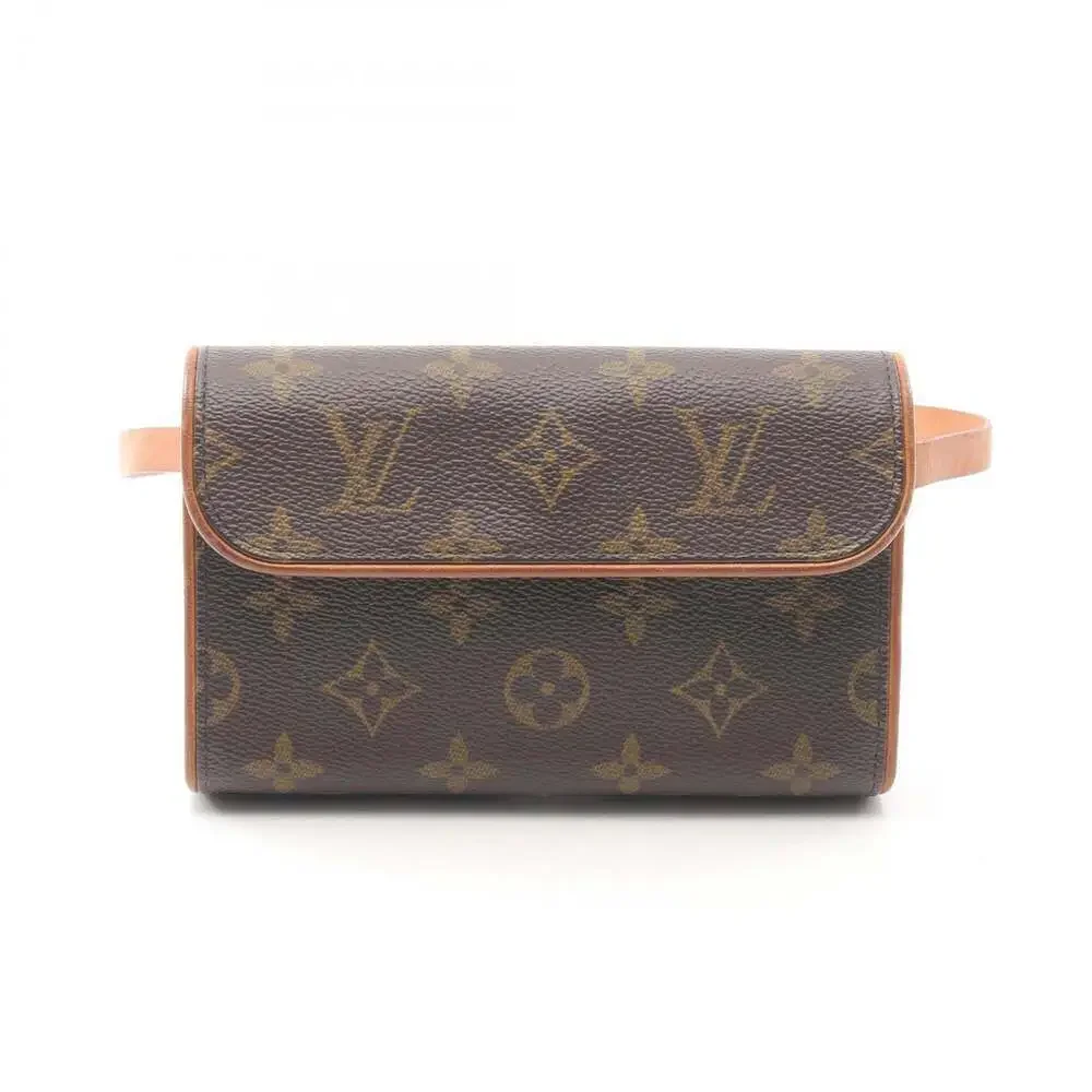 LOUIS VUITTON Authentic Brown Monogram Leather Pochette Fanny Pack - Picture 1 of 13